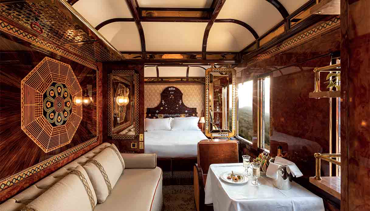 On board the Venice Simplon-Orient-Express from Paris to Portofino