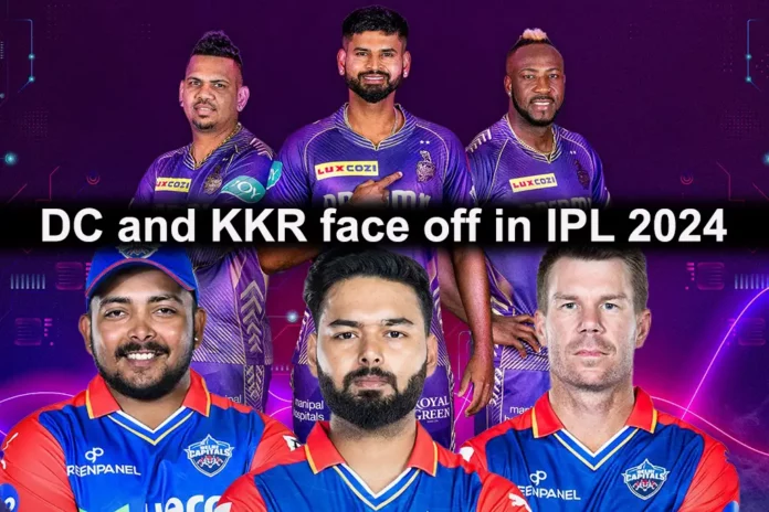 DC and KKR face off in IPL 2024
