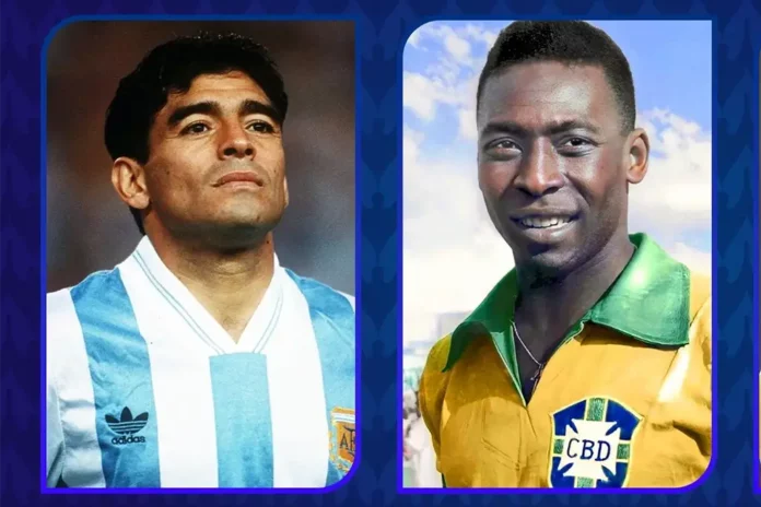 Pelé and Maradona